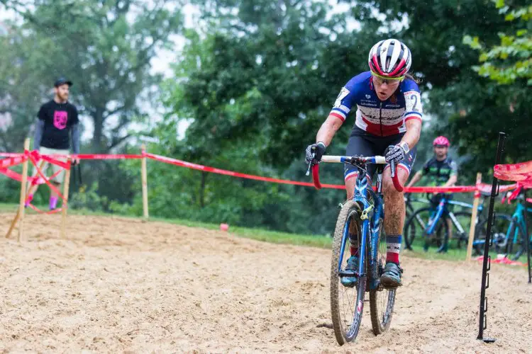 Caroline Mani rode her cantilever-equipped Raleigh to fourth place. 2016 Charm City Day 1. Elite Women. © Ricoh Riott