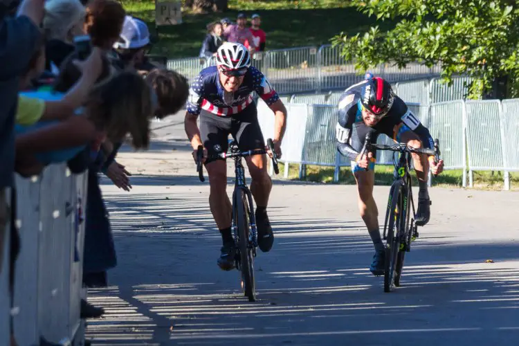 Jeremy Powers sprints during the 2016 Charm City Day 2 Elite Men. © Ricoh Riott