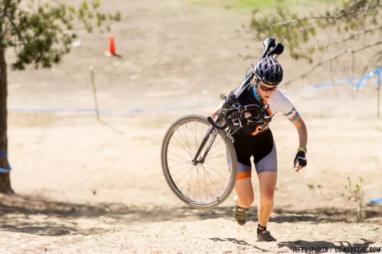 Former National Champion Sally Annis had a big lead for most of the race. © Jeff Vander Stucken