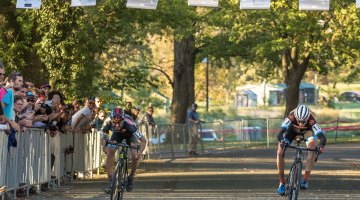 The Men's race came down to a photo finish with Kerry Werner Jr. just barealy snatching the win from Dan Timmerman © Mark Colton