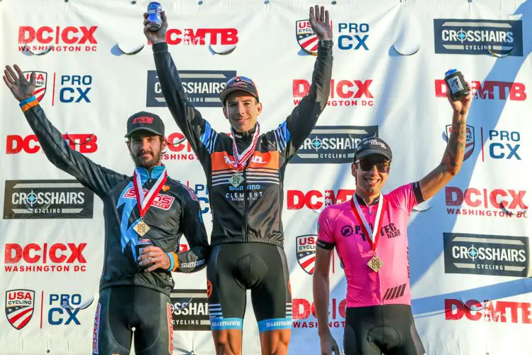 Kerry Werner triumphs over Dan Timmerman and Cole Oberman. Could this be the first UCI podium with two tubeless racers with Timmerman and Oberman? 