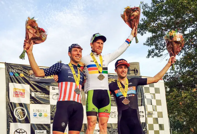 Stephen Hyde wins 2016 Pan American Cyclocross Championships over Jeremy Powers, Danny Summerhill