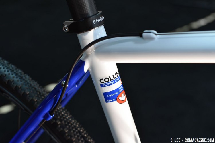 Beautifully welded of Columbus Zona steel tubing with lusterous custom paint. © C. Lee / Cyclocross Magazine