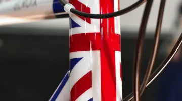 The union jack paint scheme points to the bike's origin © C. Lee / Cyclocross Magazine