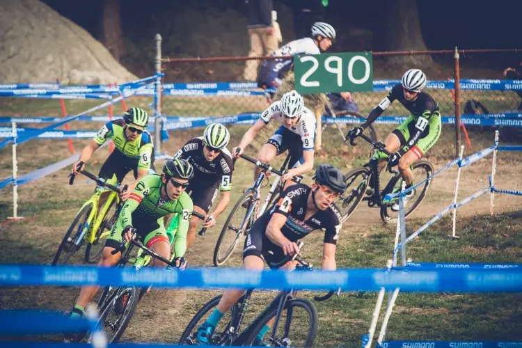 Daniel Summerhill leads the charge in an attempt to bring back White. 2016 GP of Gloucester Day 1. photo: Angelica Dixon