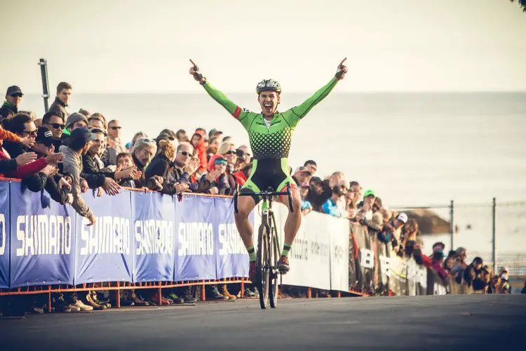 Curtis White rode away for the win on day 1 for the Elite Men. 2016 GP of Gloucester Day 1. photo: Angelica Dixon