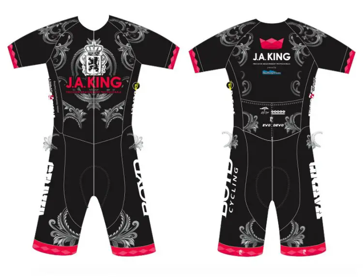 J.A. King p/b BlueRidge ’Cross team skinsuit