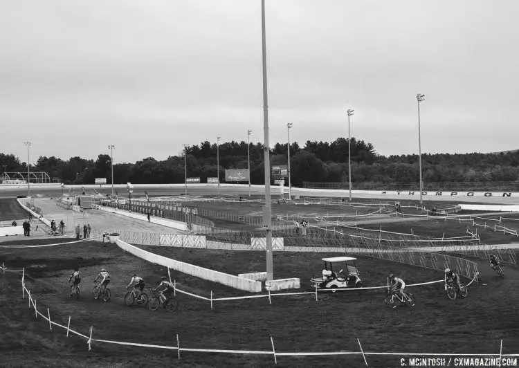 It's a racetrack, for two wheels or four. 2016 KMC Cross Fest Day 2. © Chris McIntosh / Cyclocross Magazine