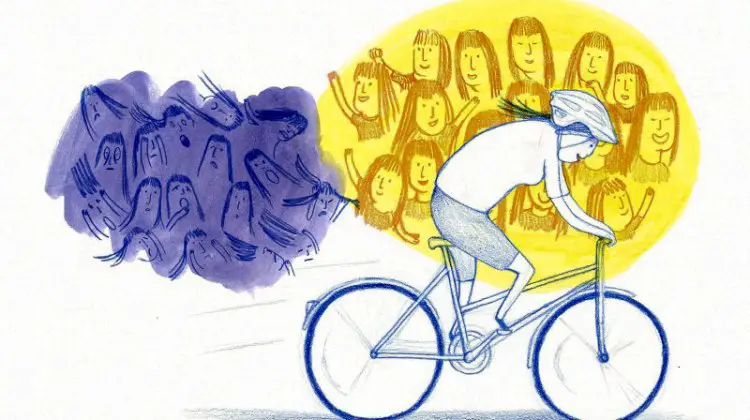 Stay positive on the bike, in training and racing. art: Welcome Images