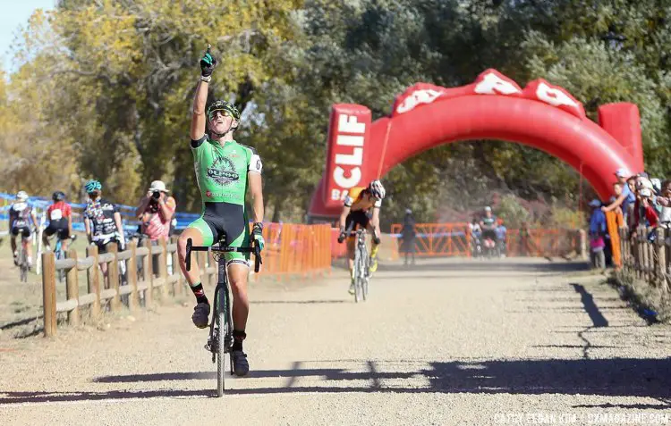 Hecht wins his first U23 race at the US Open of Cyclocross Day 2. © Cathy Fegan Kim / Cyclocross Magazine