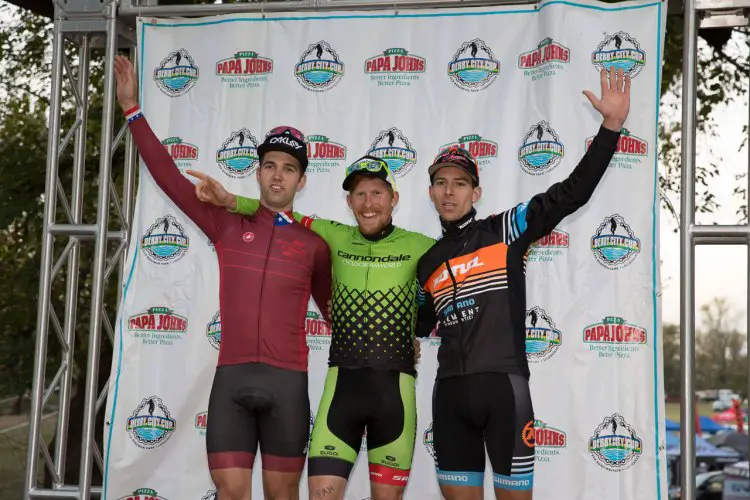 Ortenblad, Hyde and Werner. Derby City Cup Cyclocross Race Day 1. © Wil Matthews