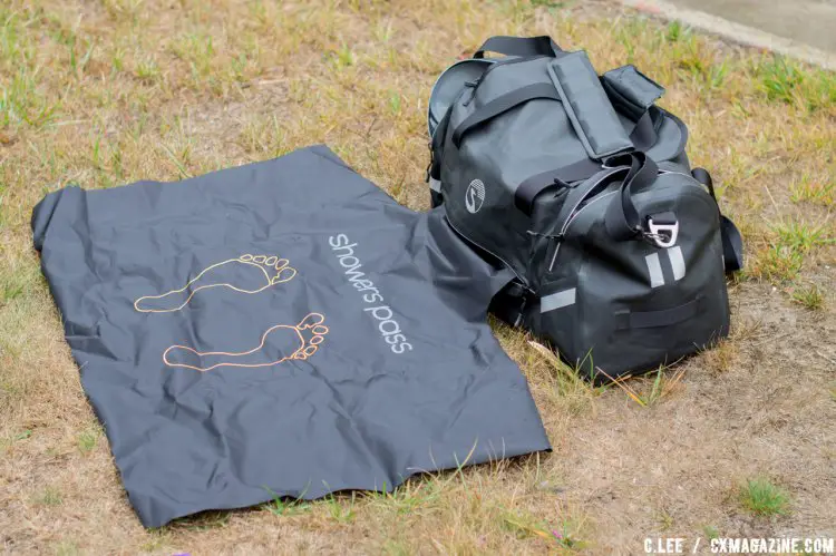 The Refuge has a removable fold-out 2'x3' waterproof changing mat. C. Lee / Cyclocross Magazine
