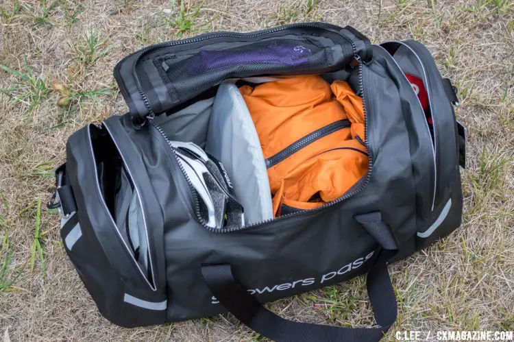 A good race day bag. Where do the shoes go? C. Lee / Cyclocross Magazine