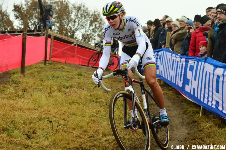 Top ranked Thalita De Jong (NED) finished in fifth place - 2016 Zeven UCI Cyclocross World Cup Elite Women. © C. Jobb / Cyclocross Magazine
