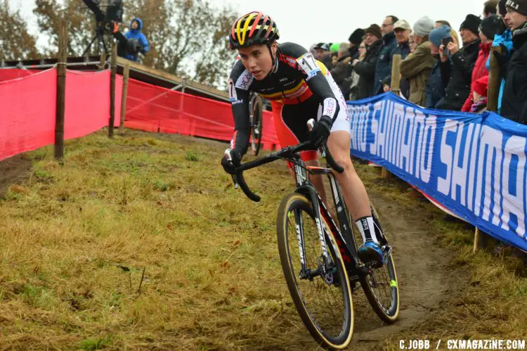 Sanne Cant had a great day in Zeven, Germany taking the win. © C. Jobb / Cyclocross Magazine