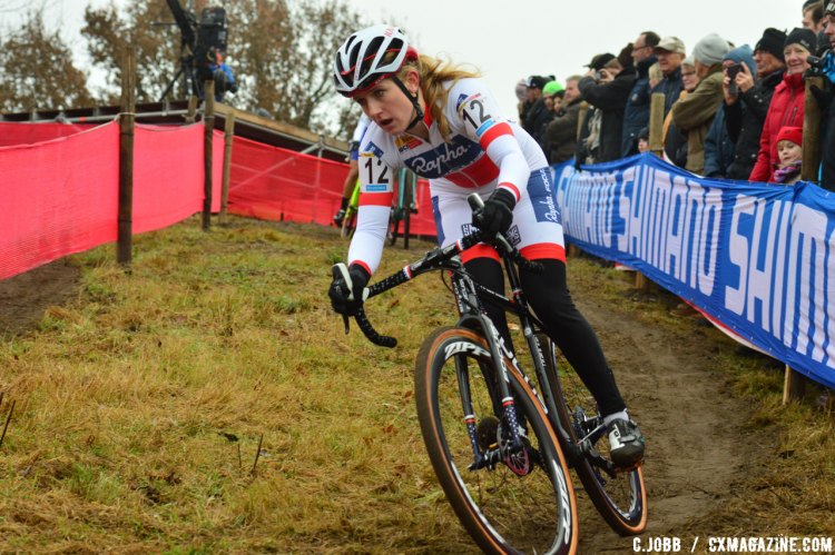 Ellen Noble (USA) finished the second for the U23 Women and tenth overall - 2016 Zeven UCI Cyclocross World Cup Elite Women. © C. Jobb / Cyclocross Magazine