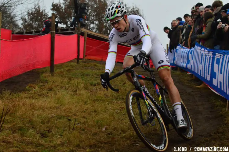 Wout Van Aert had a solid race but finished in second place at the 2016 Zeven UCI Cyclocross World Cup Elite Men's race. © C. Jobb / Cyclocross Magazine