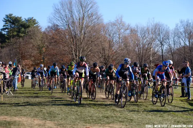 The start of the Elite Women's race on day two. © Chris McIntosh