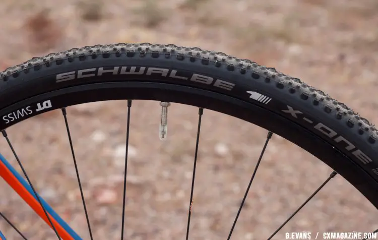 The Canic rolls on Schwalbe X-One cross tires. © Cyclocross Magazine