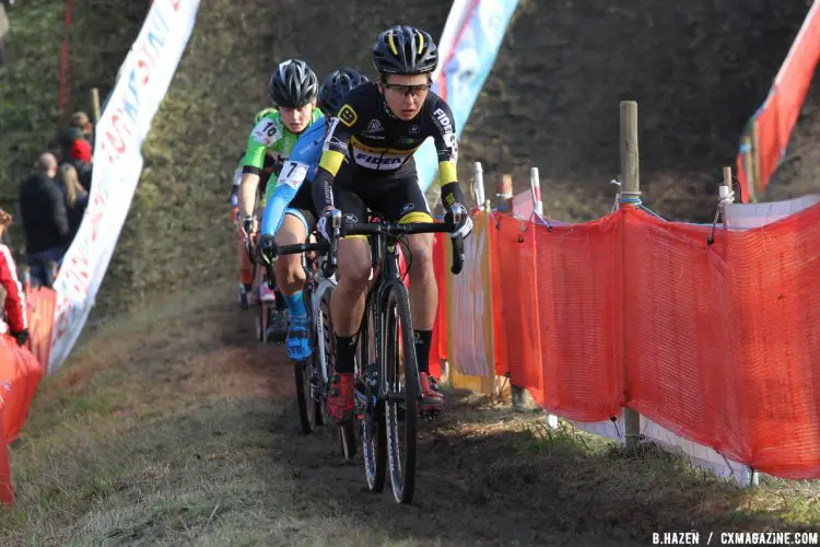 Jolien Verschueren at the 2016 Soudal Classics Jaarmarktcross in Niel. © B. Hazen / Cyclocross Magazine