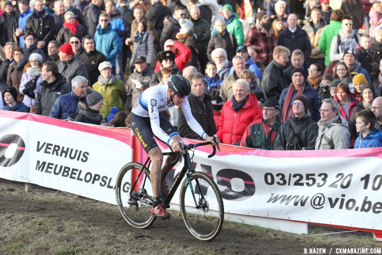 Toon Aerts at the 2016 Soudal Classics Jaarmarktcross in Niel. © B. Hazen / Cyclocross Magazine