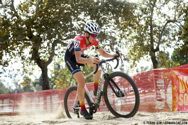 Ben Gomez Villafane wins the Junior race at the 2016 CXLA Cyclocross Day 1. © C. Fegan Kim. Cyclocross Magazine