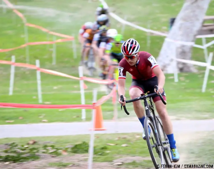 Tobin Ortenblad gets his first UCI Elite Men's win. 2016 CXLA Cyclocross Day 1. © C. Fegan-Kim. Cyclocross Magazine