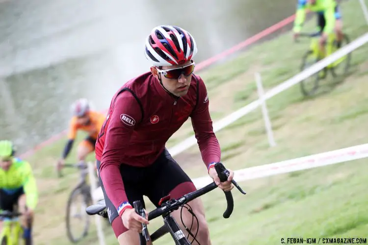 Ortenblad prepares to defend his Day 1 win. 2016 CXLA Day 2. © Cathy Fegan-Kim / Cyclocross Magazine