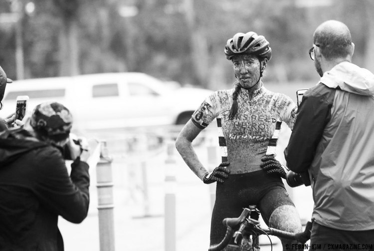 Collegiate Cyclocross Nationals champ Sofia Gomez Villafane finished in fourth. 2016 CXLA Day 2. © Cathy Fegan-Kim / Cyclocross Magazine