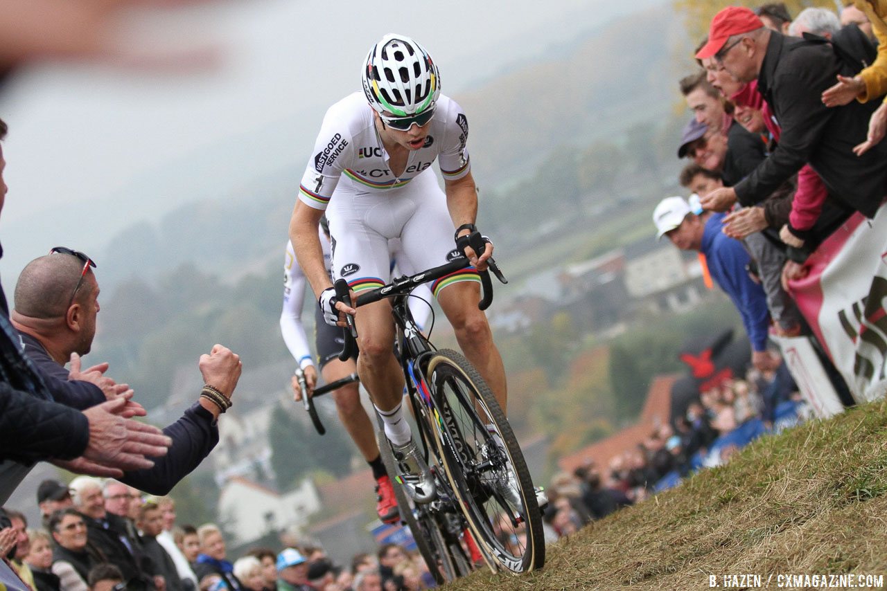 Two 2016 champions in Van Aert and Aerts. Elite Men. 2016 Koppenbergcross, DVV Verzekeringen Trofee Series race #2. © B. Hazen / Cyclocross Magazine