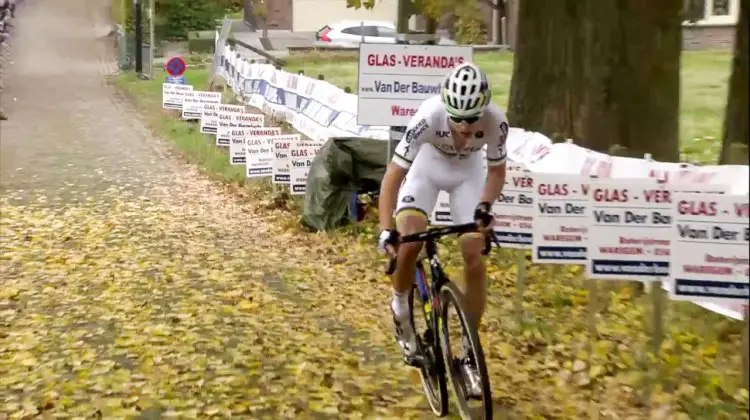 Wout van Aert goes solo to win the 2016 Koppenbergcross - DVV Verzekeringen Trofee #2