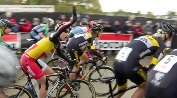 2016 Soudal Classics GP Hasselt - Sanne Cant protests a false start