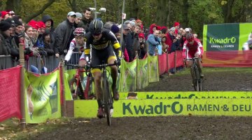 2016 GP Hasselt Video: Laurens Sweeck bobbles while chasing Corne van Kessel