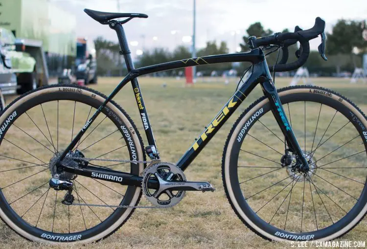 Quinten Hermans' Trek Boone cyclocross bike as seen at CrossVegas. © C. Lee / Cyclocross Magazine