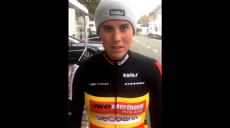 Sanne Cant interview after the 2016 Koppenbergcross cyclocross race.