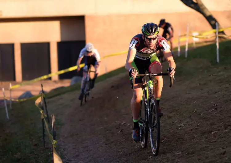 Curtis White in the lead. 2016 Supercross cyclocross race. © Chris McIntosh