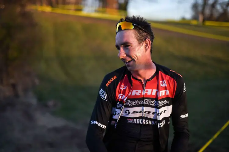 Former National Champion Todd Wells gave cyclocross another go, finishing fifth. 2016 Supercross cyclocross race. © Chris McIntosh