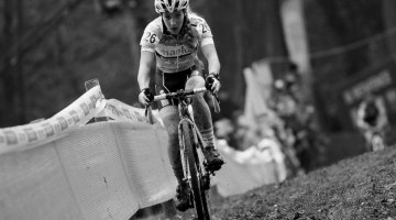 Alicia Franck had a strong ride to finish eigth. 2016 Superprestige Gavere Elite Women. © B. Hazen / Cyclocross Magazine