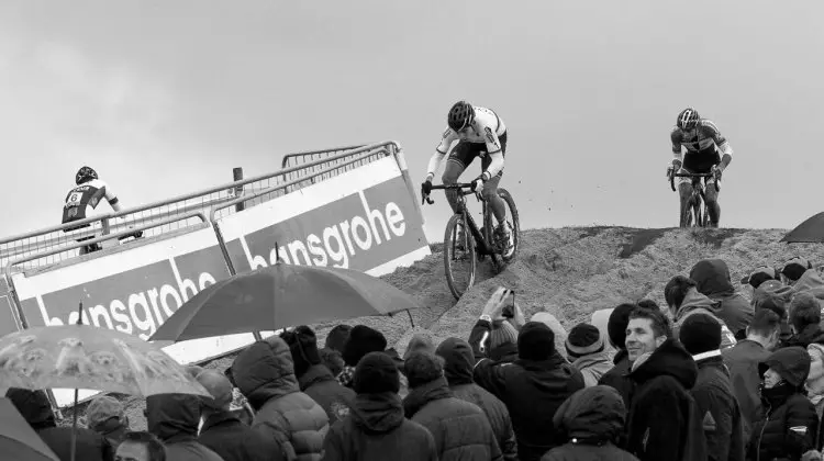 Mathieu van der Poel wins his third Superprestige in a row. 2016 SuperPrestige cyclocross series, Ruddervoorde race #3, Elite Men. © Peter Scholz / Cyclocross Magazine