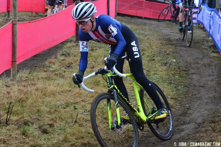 Eric Brunner would finish top American in 26th place at the 2016 Zeven UCI Cyclocross World Cup. © C. Jobb / Cyclocross Magazine