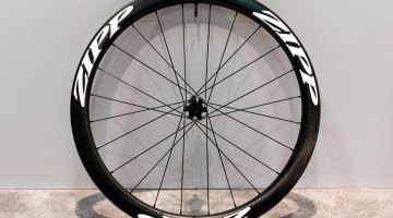 The Zipp 303 Firecrest Carbon Tubeless Clincher for disc brakes has an aerodynamic shape, weighs 1625 grams and is priced at $3400. © Clifford Lee