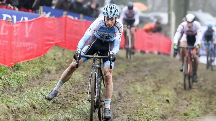 Pauwels surged through the field to grab his second third-place finish of the weekend. 2016 UCI Cyclocross World Cup Namur. Elite Men. © B. Hazen / Cyclocross Magazine