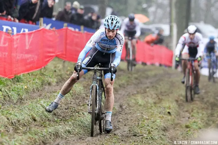 Pauwels surged through the field to grab his second third-place finish of the weekend. 2016 UCI Cyclocross World Cup Namur. Elite Men. © B. Hazen / Cyclocross Magazine