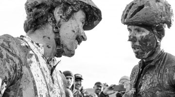 "Sven, hope you saved something for Part 2 of our battle tonight." "What?" 2016 SSCXWC Men's Finals. © M. Estes / Cyclocross Magazine