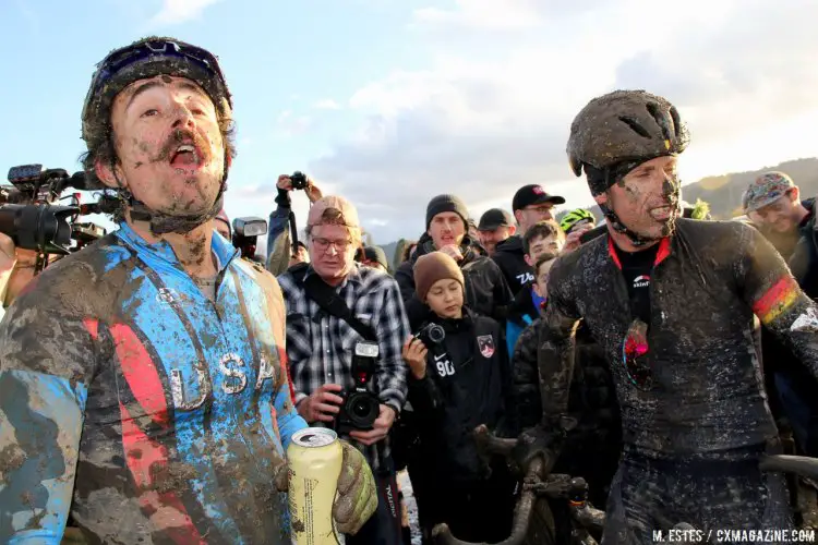 A sight we certainly didn't expect in 2007. 2016 SSCXWC Men's Finals. © M. Estes / Cyclocross Magazine