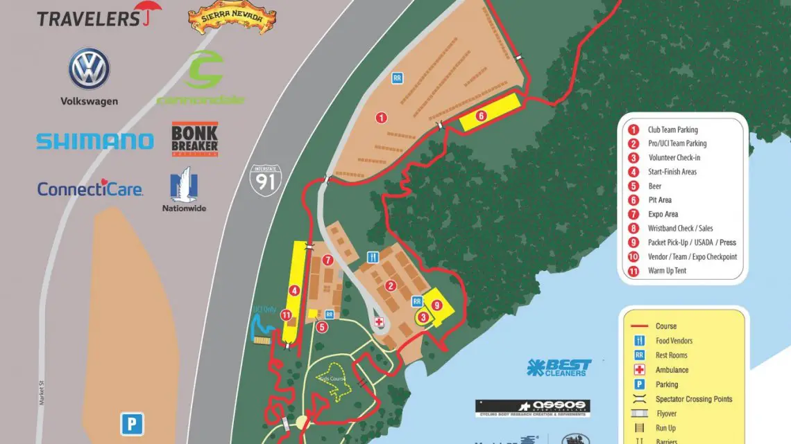 2017 Cyclocross National Championships Course Map