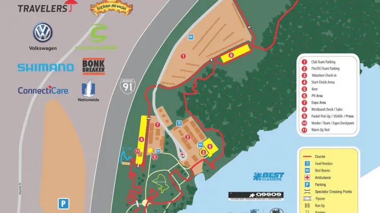 2017 Cyclocross National Championships Course Map
