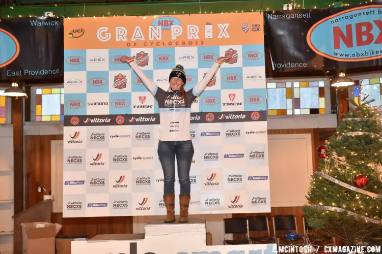 Women's category 3 Master's 45+ Vittoria Series overall winner Sheridan Baumann. © Chris McIntosh / Cyclocross Magazine