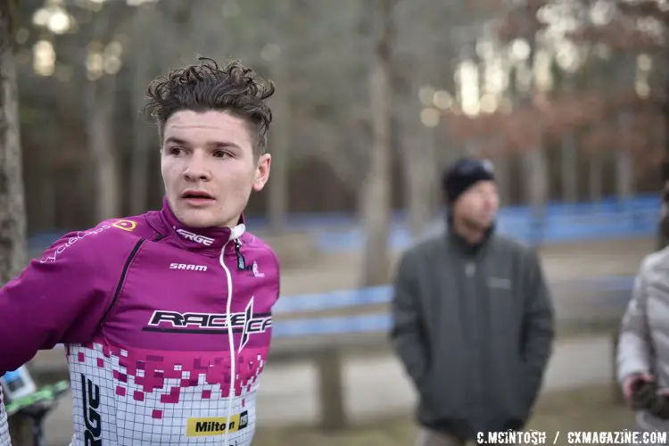 Peter Goguen (RaceCF) after a hard fought third place finish on day 2. © Chris McIntosh / Cyclocross Magazine