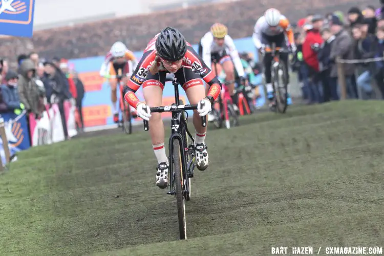 2016 Azencross Elite Women's race. © Bart Hazen / Cyclocross Magazine